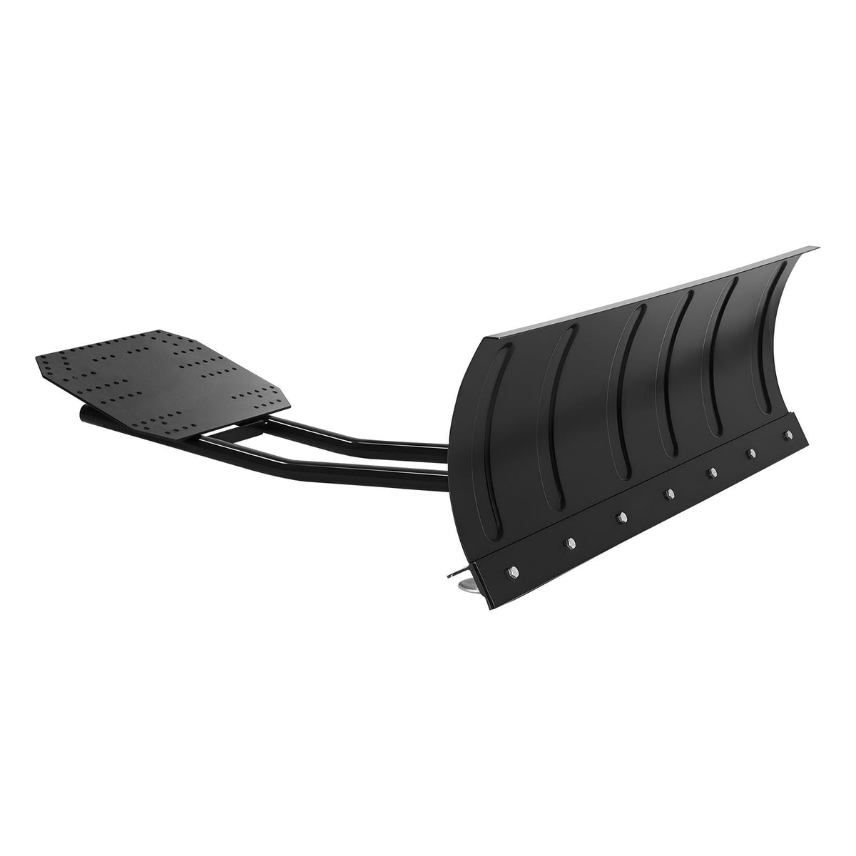 Snow Plow Kit, 48in Universal Snow Plow Attachment, Height & Left-Right Adjustable, Quick To Detach, Steel ATV Scrape Blade, 3 Mount Options, Efficient Snows Clearing, for Most ATVs & UTVs