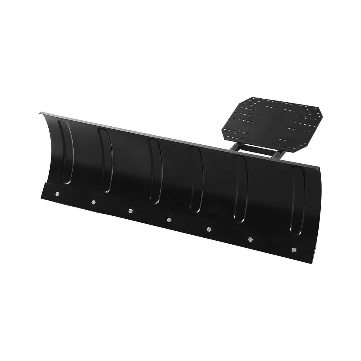 Snow Plow Kit, 48in Universal Snow Plow Attachment, Height & Left-Right Adjustable, Quick To Detach, Steel ATV Scrape Blade, 3 Mount Options, Efficient Snows Clearing, for Most ATVs & UTVs