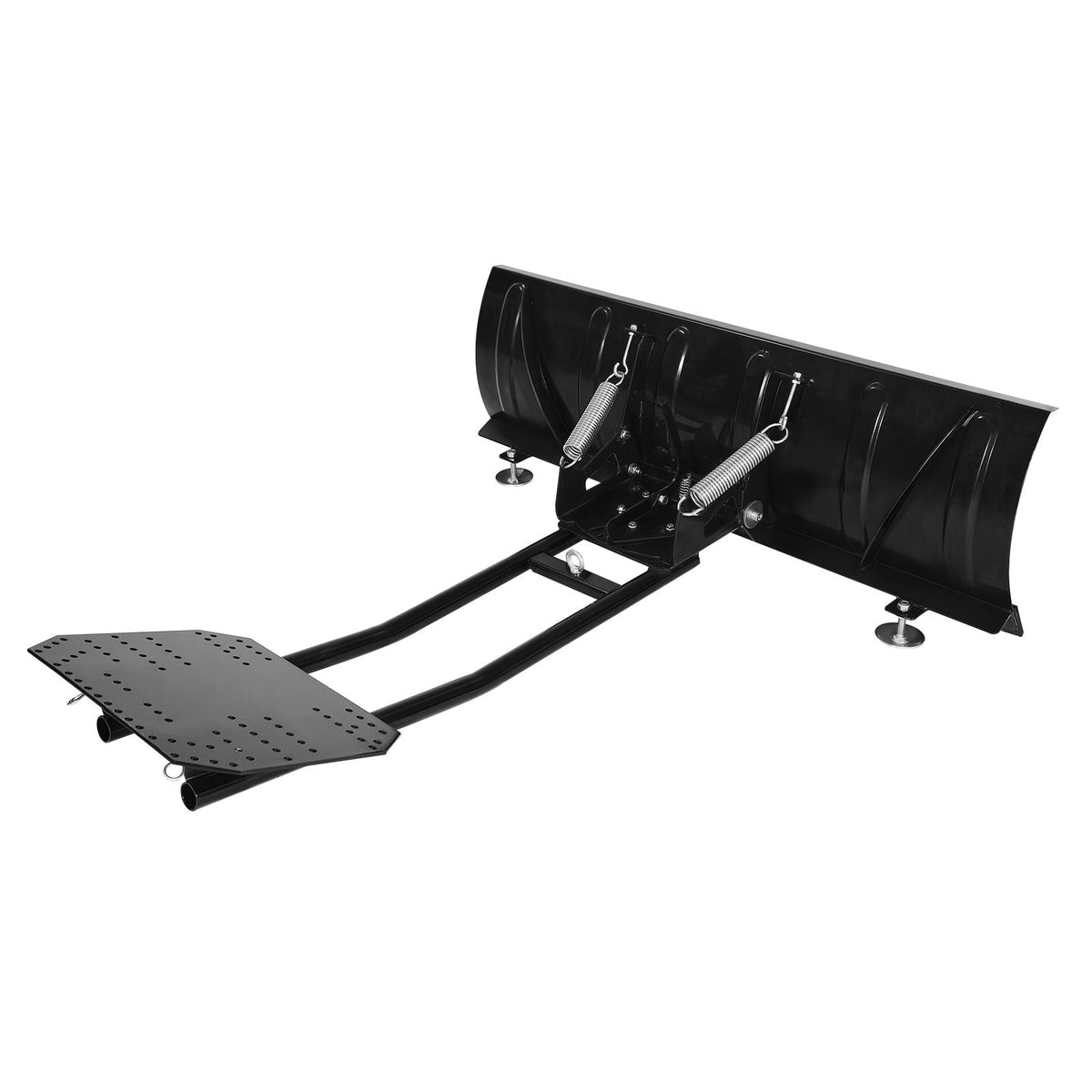 Snow Plow Kit, 48in Universal Snow Plow Attachment, Height & Left-Right Adjustable, Quick To Detach, Steel ATV Scrape Blade, 3 Mount Options, Efficient Snows Clearing, for Most ATVs & UTVs