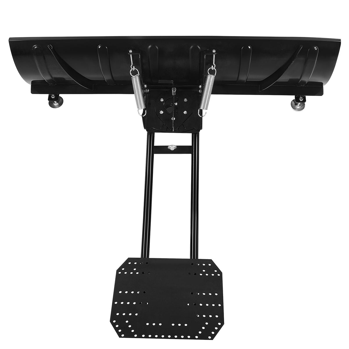 Snow Plow Kit, 60in Universal Snow Plow Attachment, Height & Left-Right Adjustable, Quick To Detach, Steel ATV Scrape Blade, 3 Mount Options, Efficient Snows Clearing, for Most ATVs & UTVs