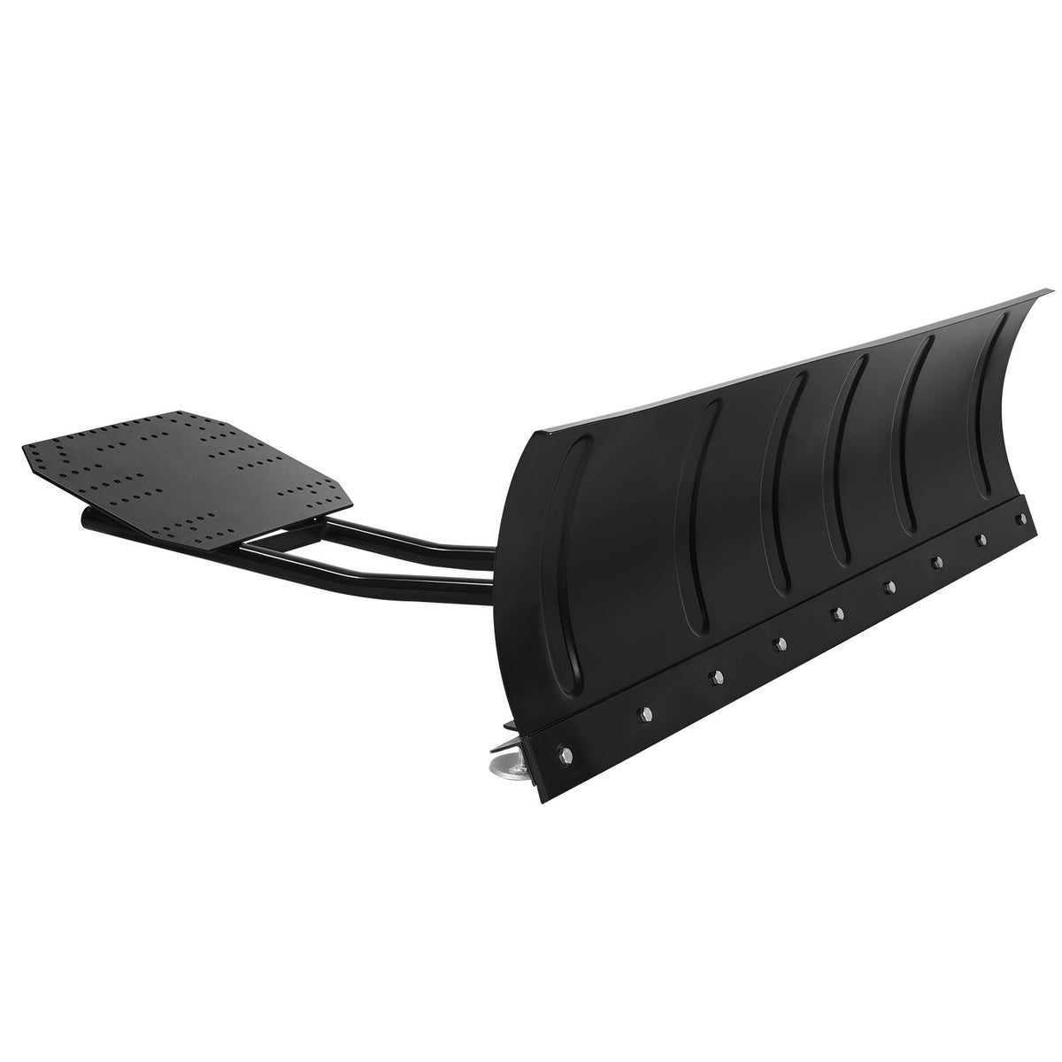 Snow Plow Kit, 60in Universal Snow Plow Attachment, Height & Left-Right Adjustable, Quick To Detach, Steel ATV Scrape Blade, 3 Mount Options, Efficient Snows Clearing, for Most ATVs & UTVs