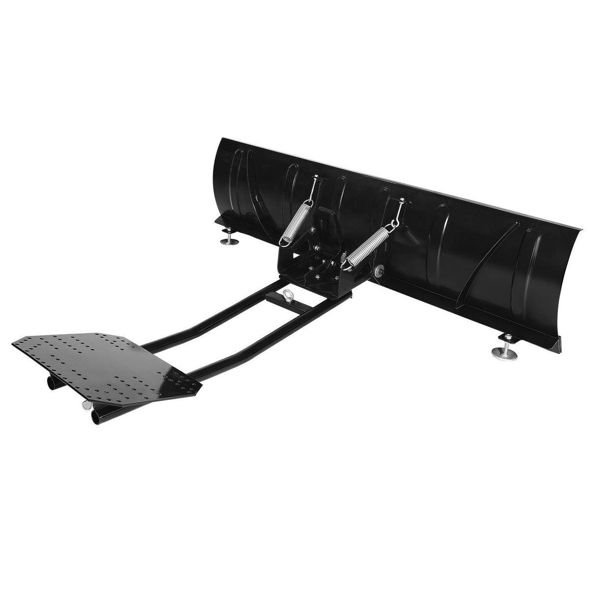 Snow Plow Kit, 60in Universal Snow Plow Attachment, Height & Left-Right Adjustable, Quick To Detach, Steel ATV Scrape Blade, 3 Mount Options, Efficient Snows Clearing, for Most ATVs & UTVs