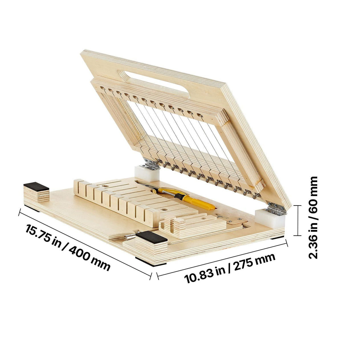 Soap Cutter, Cut 1-12 Bars, Precisely and Accurately Cut 1" Bars, Wood Frame With Stainless Steel Wire, with Extra Wires, Multi Handmade Soap Wire Cutter for Candles, DIY Making Cutting Tool