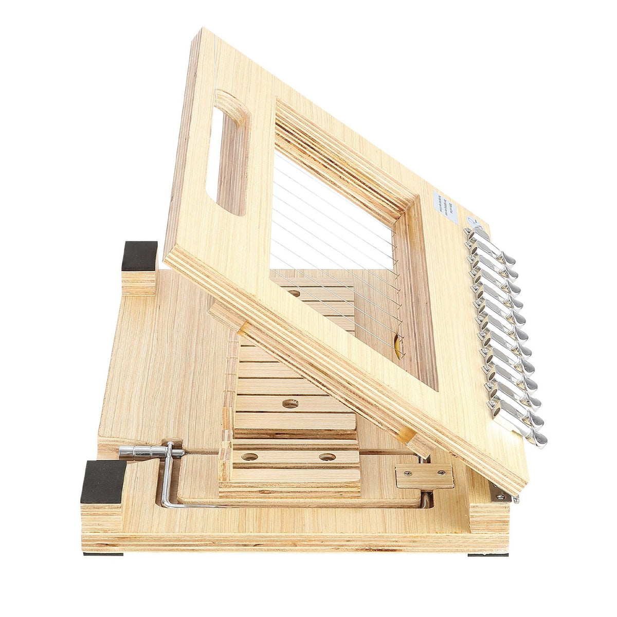 Soap Cutter, Cut 1-12 Bars, Precisely and Accurately Cut 1 Inch Bars, Wood Frame With Steel Wire, with Extra Wires, Multi Handmade Soap Wire Cutter for Candles, DIY Making Cutting Tool
