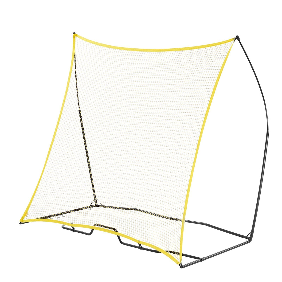 Soccer Rebounder, Portable Soccer Trainer, 7x7FT Iron & Polyester Soccer Practice Equipment, Sports Football Rebounder Wall with Portable Bag, Perfect for Team Solo Training, Passing, Volley