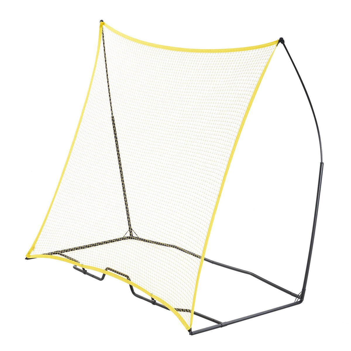 Soccer Rebounder, Portable Soccer Trainer, 7x7FT Iron & Polyester Soccer Practice Equipment, Sports Football Rebounder Wall with Portable Bag, Perfect for Team Solo Training, Passing, Volley