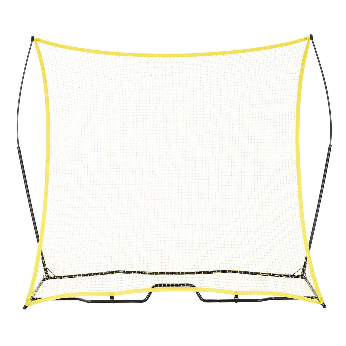 Soccer Rebounder, Portable Soccer Trainer, 7x7FT Iron & Polyester Soccer Practice Equipment, Sports Football Rebounder Wall with Portable Bag, Perfect for Team Solo Training, Passing, Volley