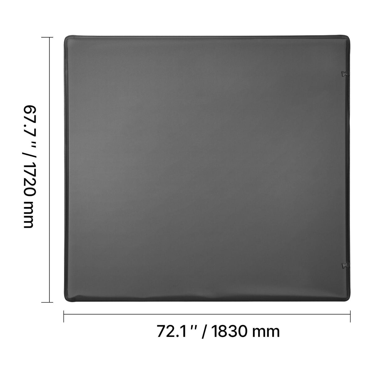 Soft Roll-Up Truck Bed Tonneau Cover, Compatible with 2019-2025 Chevy Silverado/GMC Sierra 1500 New Body, Fits 5.8 ft (5 ft 9 in/69.3 in) Bed, PVC Tonneau Cover with Aluminum Alloy Support Bars