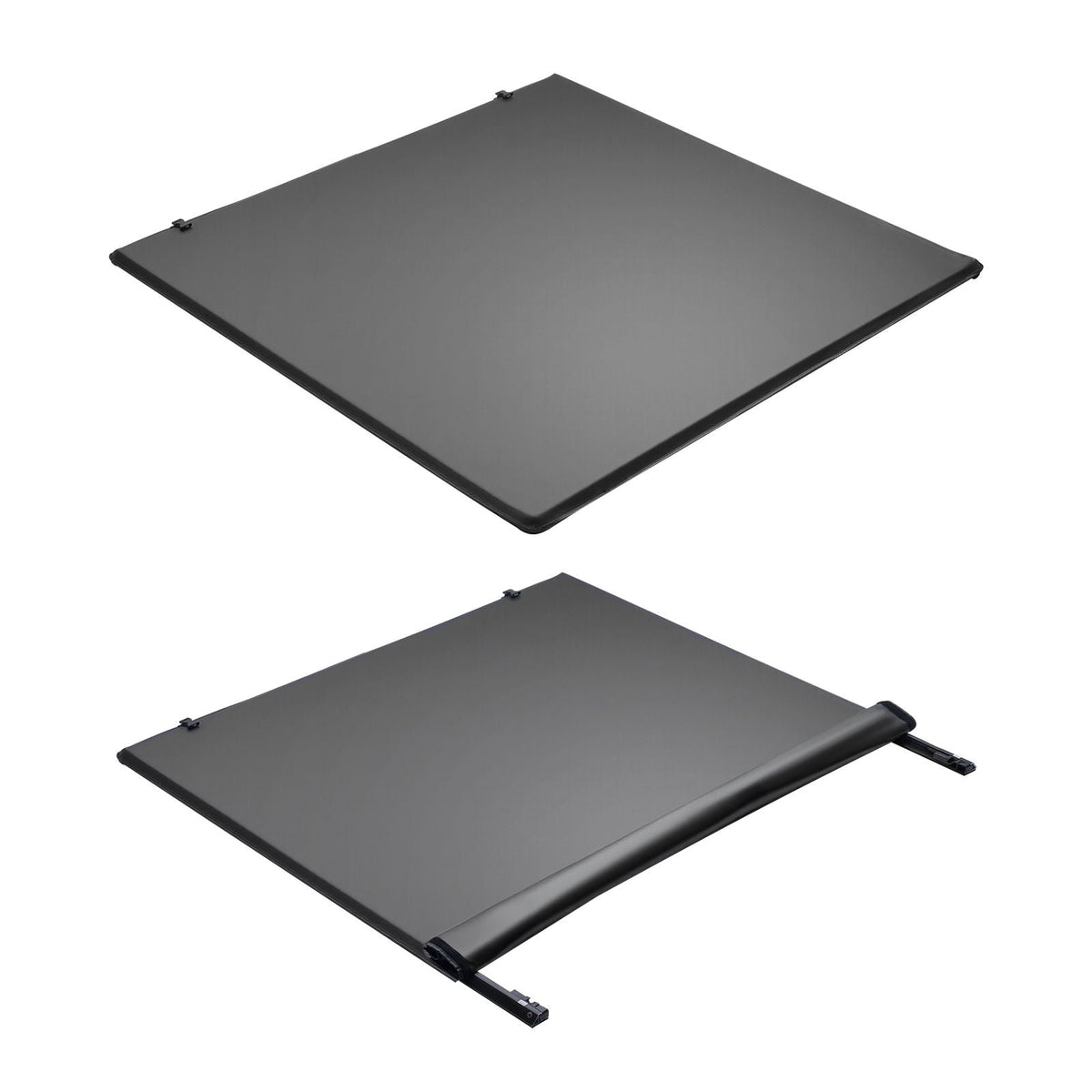 Soft Roll-Up Truck Bed Tonneau Cover, Compatible with 2022-2025 Ford Maverick, Fits Styleside 4.5 ft (4 ft 6 in/54 in) Bed, Triple-Layer PVC Tonneau Cover with Three Aluminum Alloy Support Bars