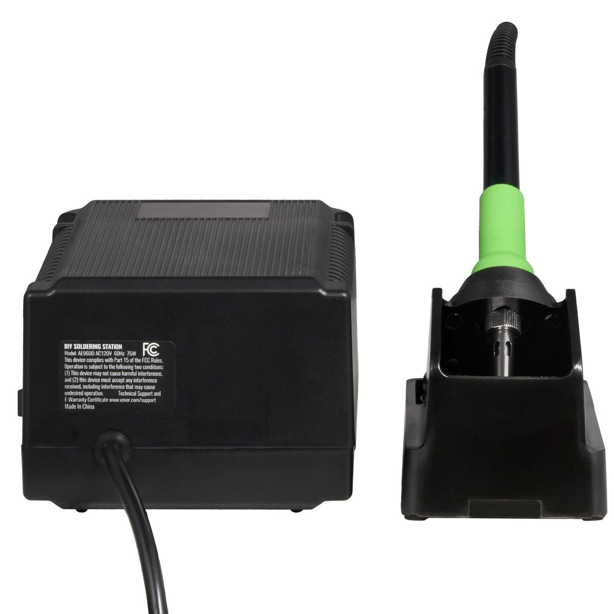 Soldering Iron Station, 75W Digital Display Soldering Station Kit, 122 - 932 F Temp Control & Built-in Transformer, Auto Standby & Sleep Mode, with 5 Soldering Tips, 10g Solder Wire, Tweezers