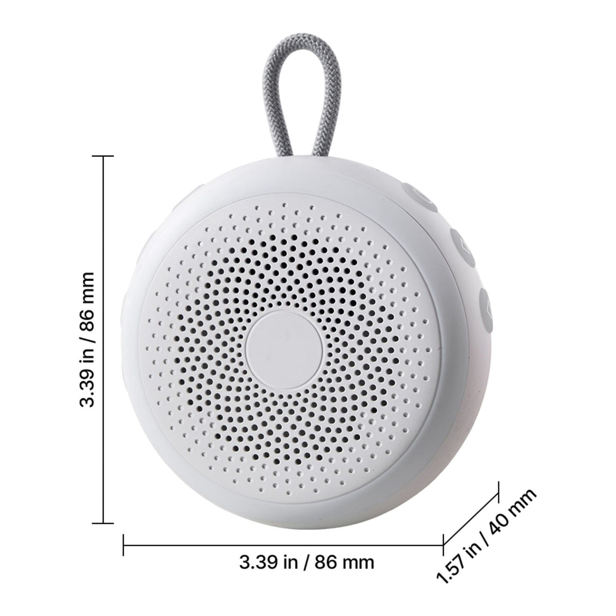 Sound Machine, 20 Soothing Sleep Sounds, 4-in-1 Hangable White Noise Sound Machine with Auto-Off Timer, Soft Ring Light, Memory Function and Child Lock, for Baby, Adults, Home, Office & Travel