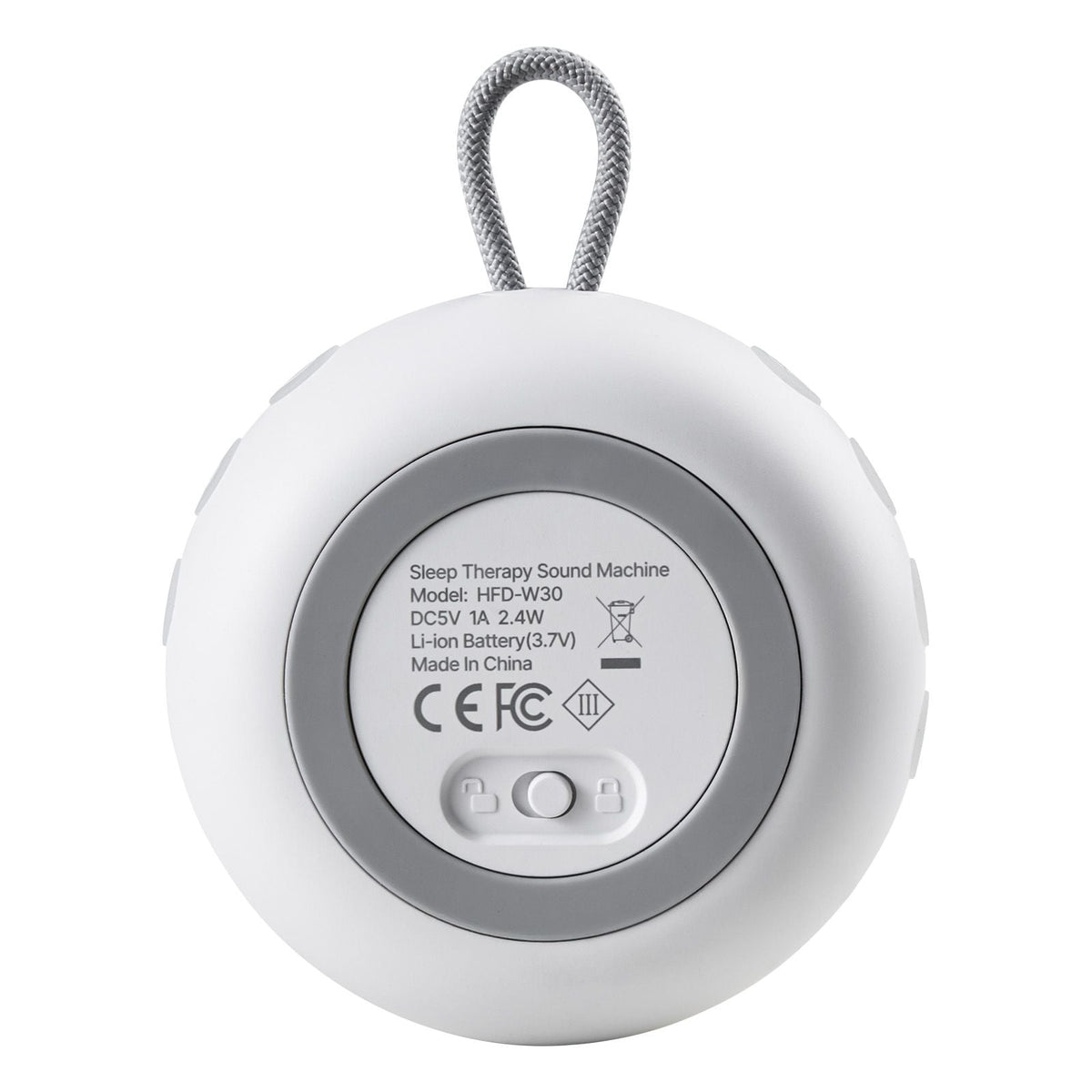 Sound Machine, 20 Soothing Sleep Sounds, 4-in-1 Hangable White Noise Sound Machine with Auto-Off Timer, Soft Ring Light, Memory Function and Child Lock, for Baby, Adults, Home, Office & Travel