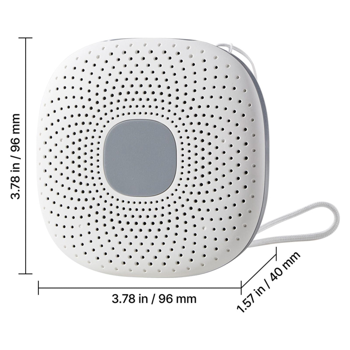 Sound Machine, 21 Soothing Sleep Sounds, 3-in-1 Portable and Hangable White Noise Sound Machine with Auto-Off Timer, Soft Ring Light and Memory Function, for Baby, Adults, Home, Office & Travel