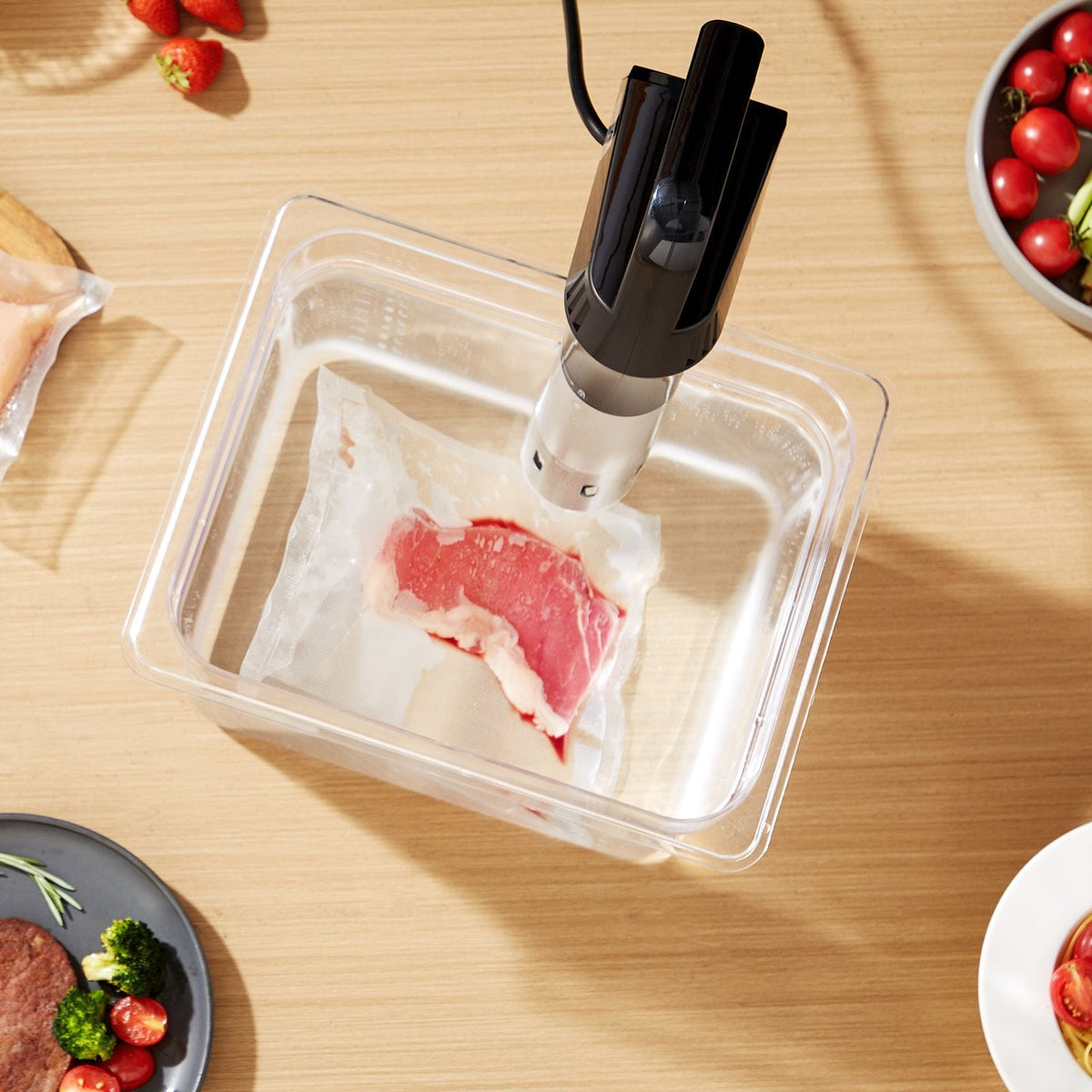 Sous Vide Precision Cooker, 1100W Sous-Vide Cooking Machine, Immersion Circulator with LED Digital Display, Secure Clamp Design, Temperature & Timer Control, Professional Sous Vide Cooker
