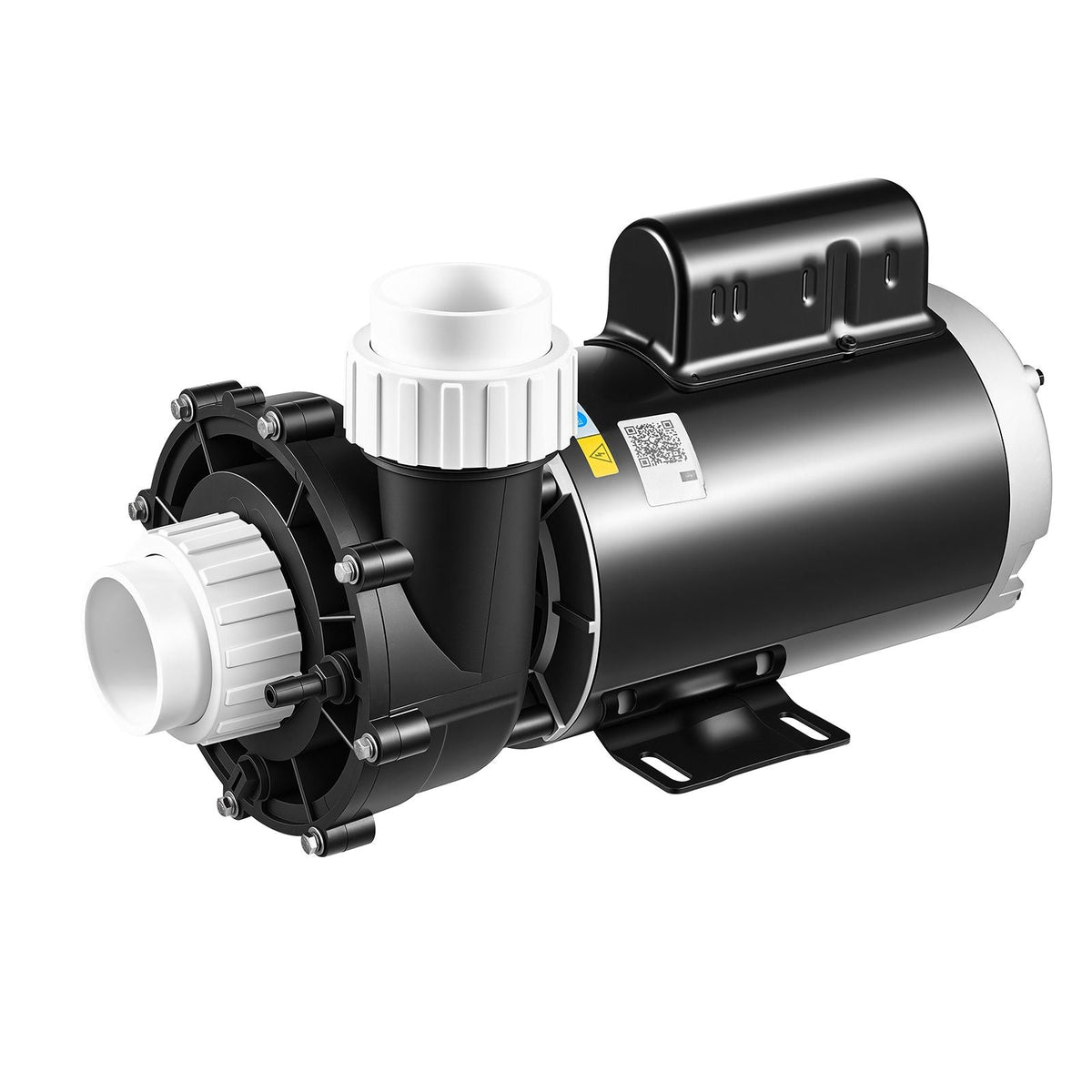 SPA Pump 2HP Hot Tub Pump 2 Speed 56 Frame with 1.5" & 2" Port, 230V, 168 GPM High Speed & 68 GPM Low Speed, 90° Rotational Interface, SPA Bath Water Circulation, Compatible with OEM Models