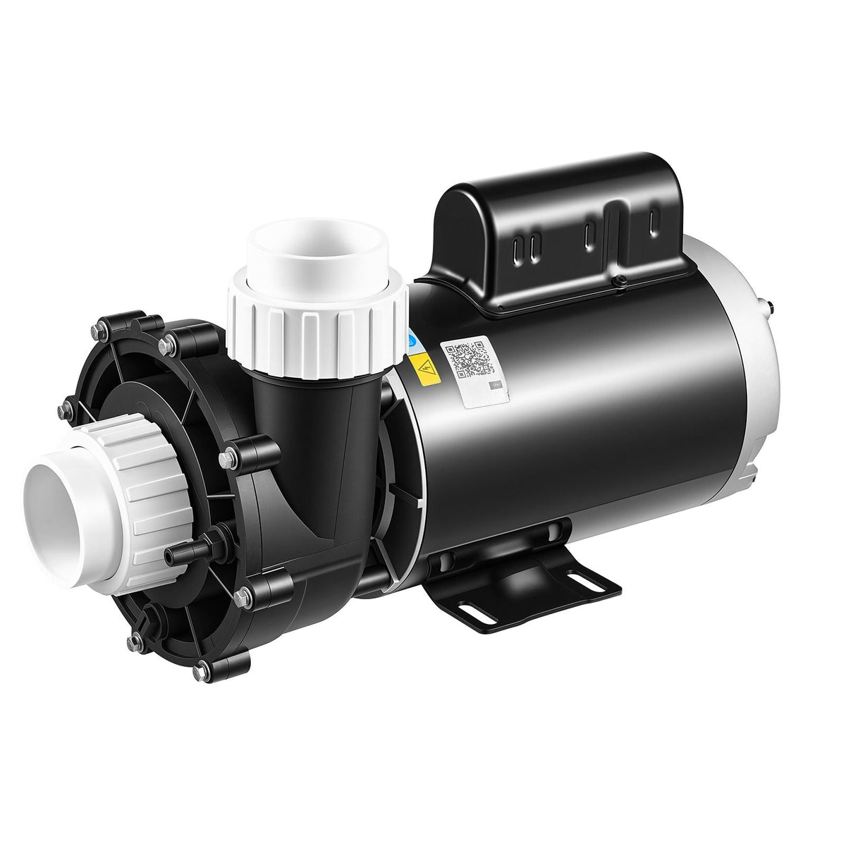 SPA Pump 2HP Hot Tub Pump 2 Speed 56 Frame with 1.5" & 2" Port, 230V, 168 GPM High Speed & 68 GPM Low Speed, 90° Rotational Interface, SPA Bath Water Circulation, Compatible with OEM Models
