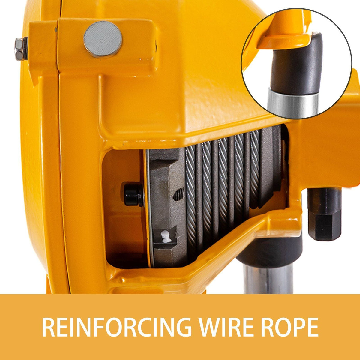 Spring Balancer 33-49lbs(15-22kg) Retractable Tool Holder 1.5m Length Tool Balancer with Hook and Wire Rope Adjustable Balancer Retractor Hanging Holding Equipment in Yellow