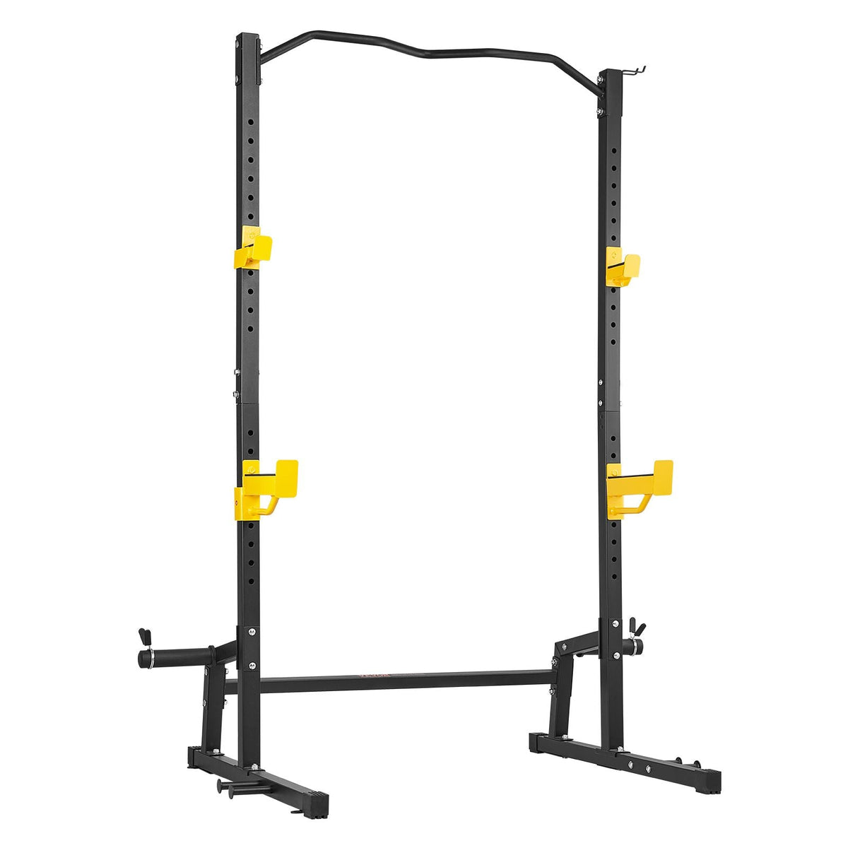 Squat Stand Power Rack, Multi-Functional Power Rack with Pull up Bar, Hook, and Weight Plate Storage Attachment, Adjustable Power Rack Cage, Steel Exercise Squat Stand for Home Gym Equipment