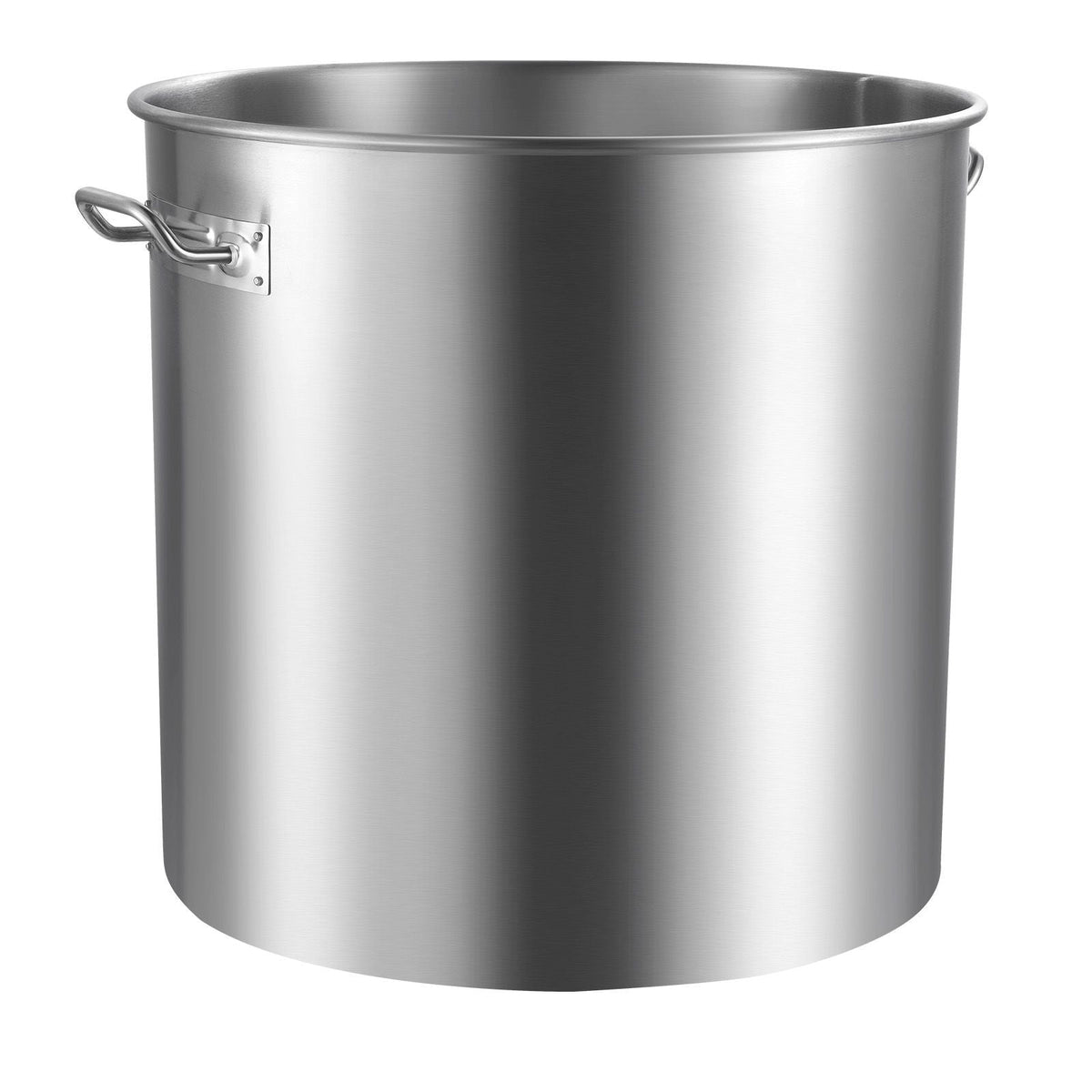 Stainless Steel Stockpot, 100 Quart Large Cooking Pots, Cookware Sauce Pot with Basket, Lid, and Handle, Heavy Duty Commercial Grade Stock Pot, Sanding Treatment, for Large Groups Events Silver