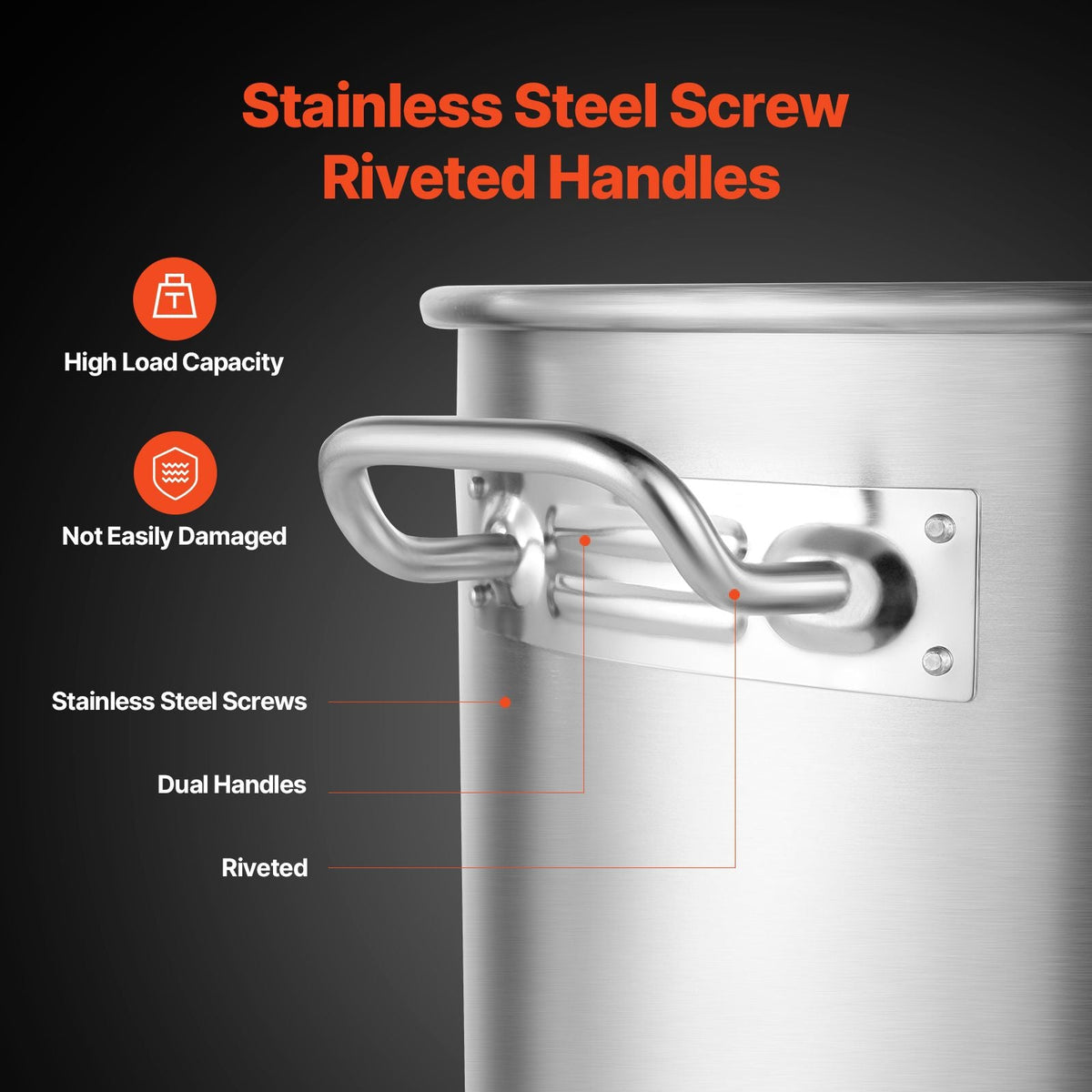Stainless Steel Stockpot, 84 Quart Large Cooking Pots, Cookware Sauce Pot with Basket, Lid, and Handle, Heavy Duty Commercial Grade Stock Pot, Sanding Treatment, for Large Groups Events Silver