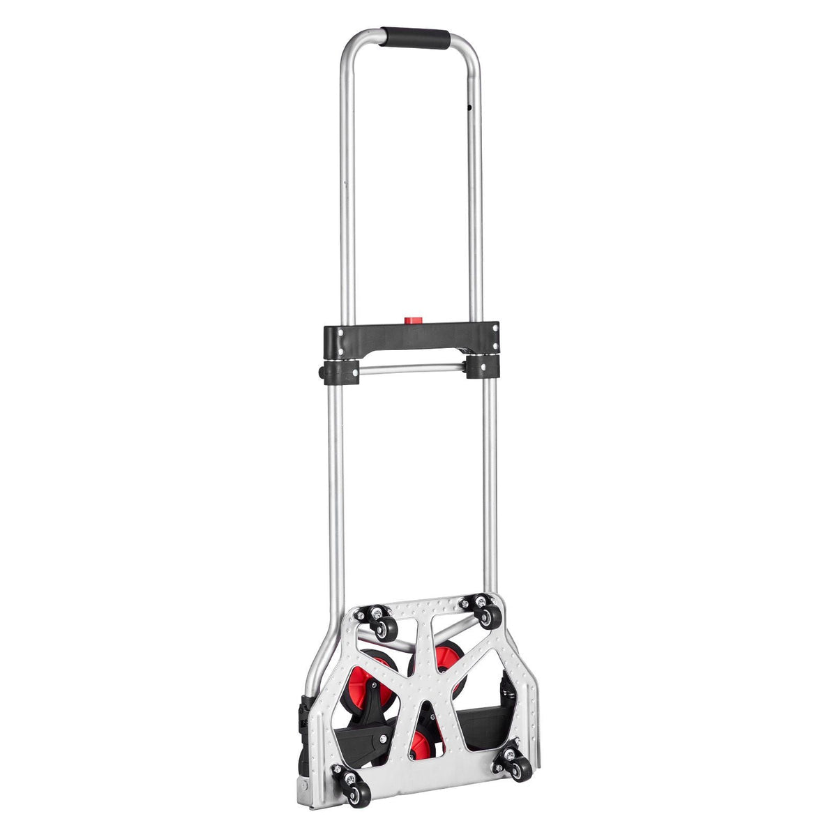 Stair Climbing Cart, 260 lbs Capacity Stair Climber Hand Truck and Dolly, Heavy-Duty Folding Trolley Cart with Telescoping Handle, 10 Wheels & 2 Elastic Ropes for Home Shopping Moving Warehouse