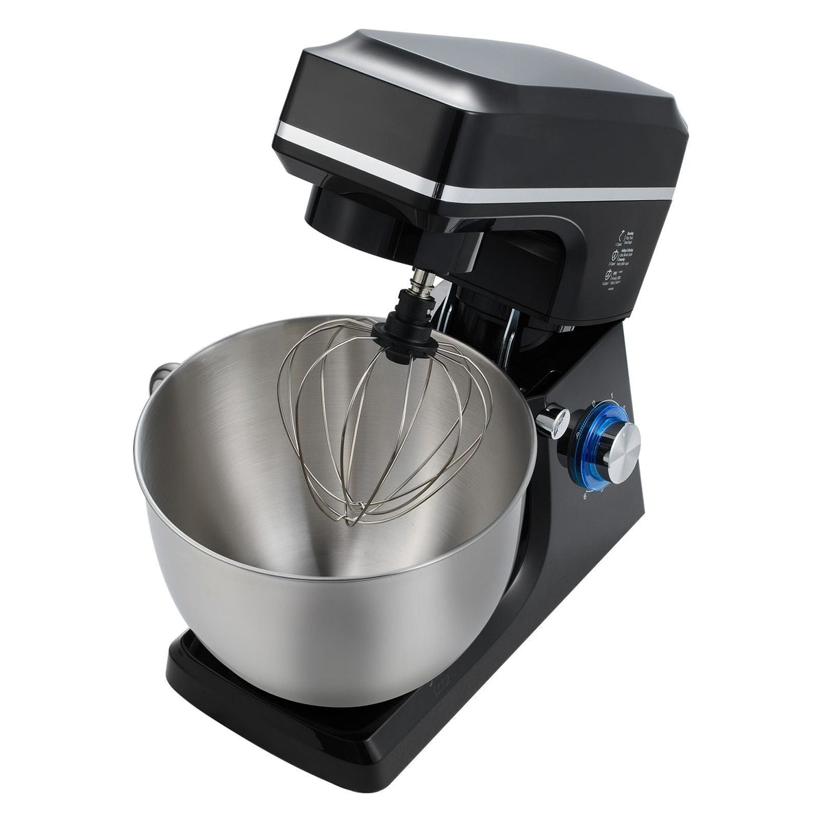 Stand Mixer, 8.3QT Dough Mixer, 660W 6+P Speeds Tilt-head Food Mixer with Stainless Steel Bowl, Dough Hook, Wire Whip, Flat Beater, Scraper, Household Stand Mixer for Baking & Mixing, Black