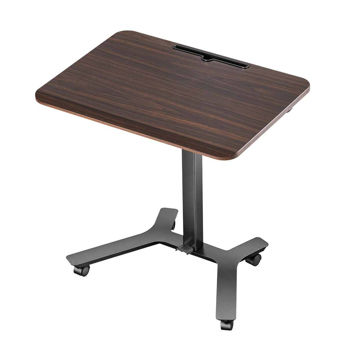Standing Desk, Adjustable Height Mobile Stand Up Desk w/ Casters, 28.2 x 20.5 in Small Computer Sit Stand Rolling Workstation w/ Hook, 33 lbs Capacity, Foot Pedal Pneumatic Lift for Home Office