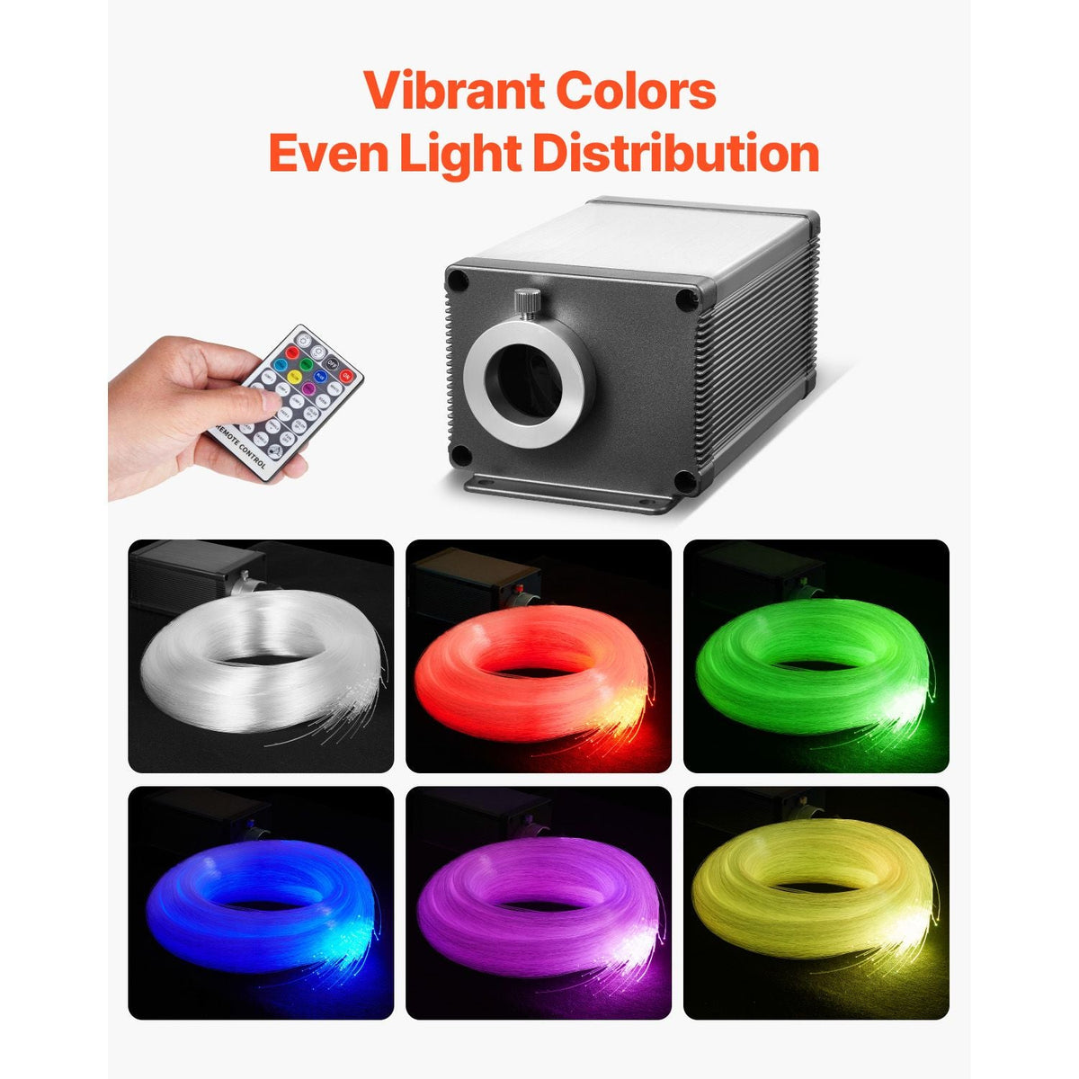 Starlight Headliner Kit, 450 pcs 0.03 in 9.8 ft, 16W Twinkle Fiber Optic Star Ceiling Lights for Car, Bluetooth APP, Remote Control, Sound Activated, RGBW Light Engine, for Home Bed Room Decor