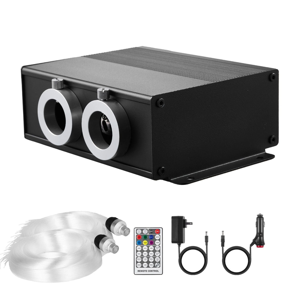 Starlight Headliner Kit, 900 pcs 0.03 in 9.8 ft, 20W Twinkle Fiber Optic Star Ceiling Lights for Car, Bluetooth APP, Remote Control, Sound Activated, RGBW Light Engine, for Home Bed Room Decor