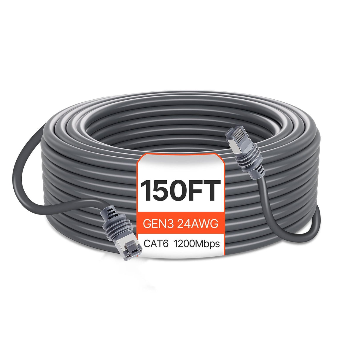 Starlink Gen 3 Cable, 150 FT, 24 AWG Copper Core, Durable Extension Cable for Standard Generation 3, Compatible with Starlink Rectangular Satellite V3, Flexible Wiring for RV, Backyard, Camping