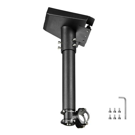 Starlink RV Ladder Mount, 360°Adjustable Angle Mounting Standard Gen 3 Pipe Kit, Heavy-Duty Steel Extra Short Starlink RV Ladder Adapter, Compatible with Gen3 and V3, Easy to Assembly, Black