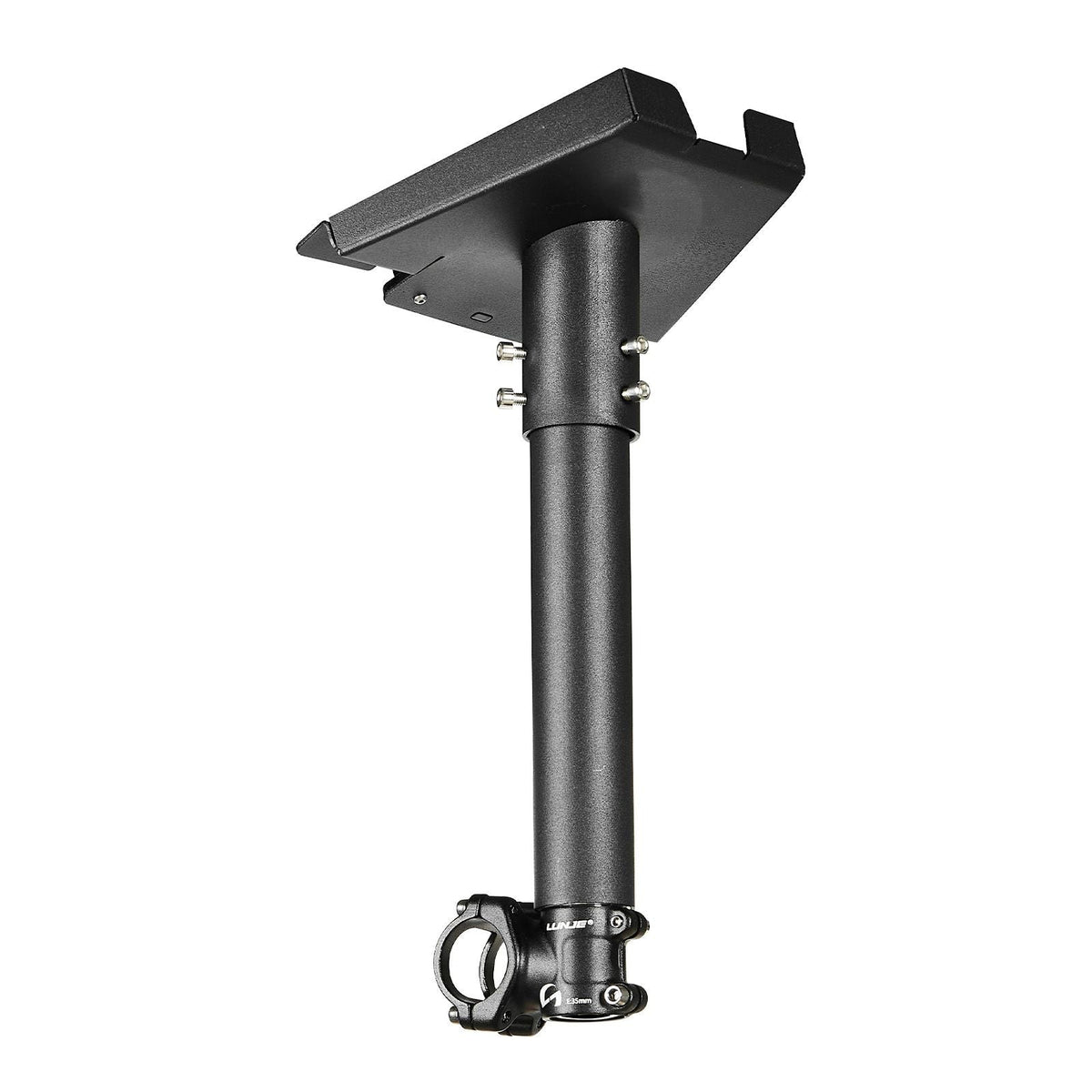 Starlink RV Ladder Mount, 360°Adjustable Angle Mounting Standard Gen 3 Pipe Kit, Heavy-Duty Steel Extra Short Starlink RV Ladder Adapter, Compatible with Gen3 and V3, Easy to Assembly, Black