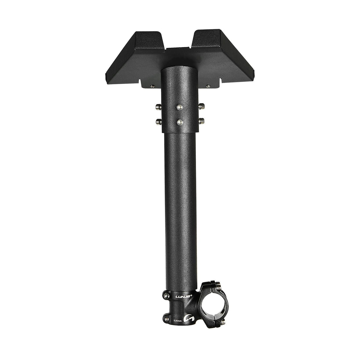 Starlink RV Ladder Mount, 360°Adjustable Angle Mounting Standard Gen 3 Pipe Kit, Heavy-Duty Steel Extra Short Starlink RV Ladder Adapter, Compatible with Gen3 and V3, Easy to Assembly, Black