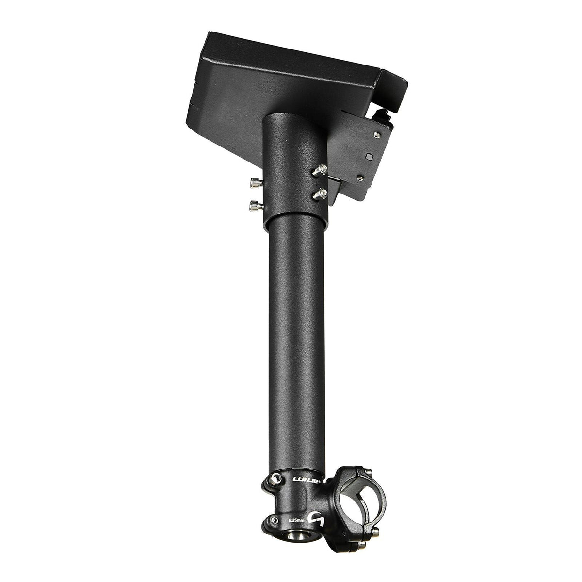 Starlink RV Ladder Mount, 360°Adjustable Angle Mounting Standard Gen 3 Pipe Kit, Heavy-Duty Steel Extra Short Starlink RV Ladder Adapter, Compatible with Gen3 and V3, Easy to Assembly, Black