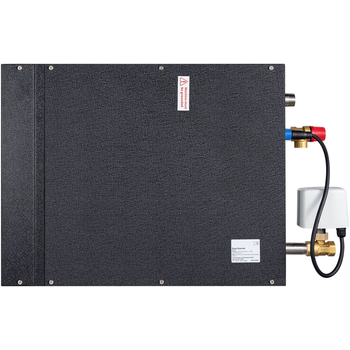 Steam Shower Generator, 15 kW, Segmented Heating & Temperature Customization & 24h Timer Steam Bath Kit, Automatic Drainage Luxury Home Steam Shower System, Acrylic Room Tested to UL Standards