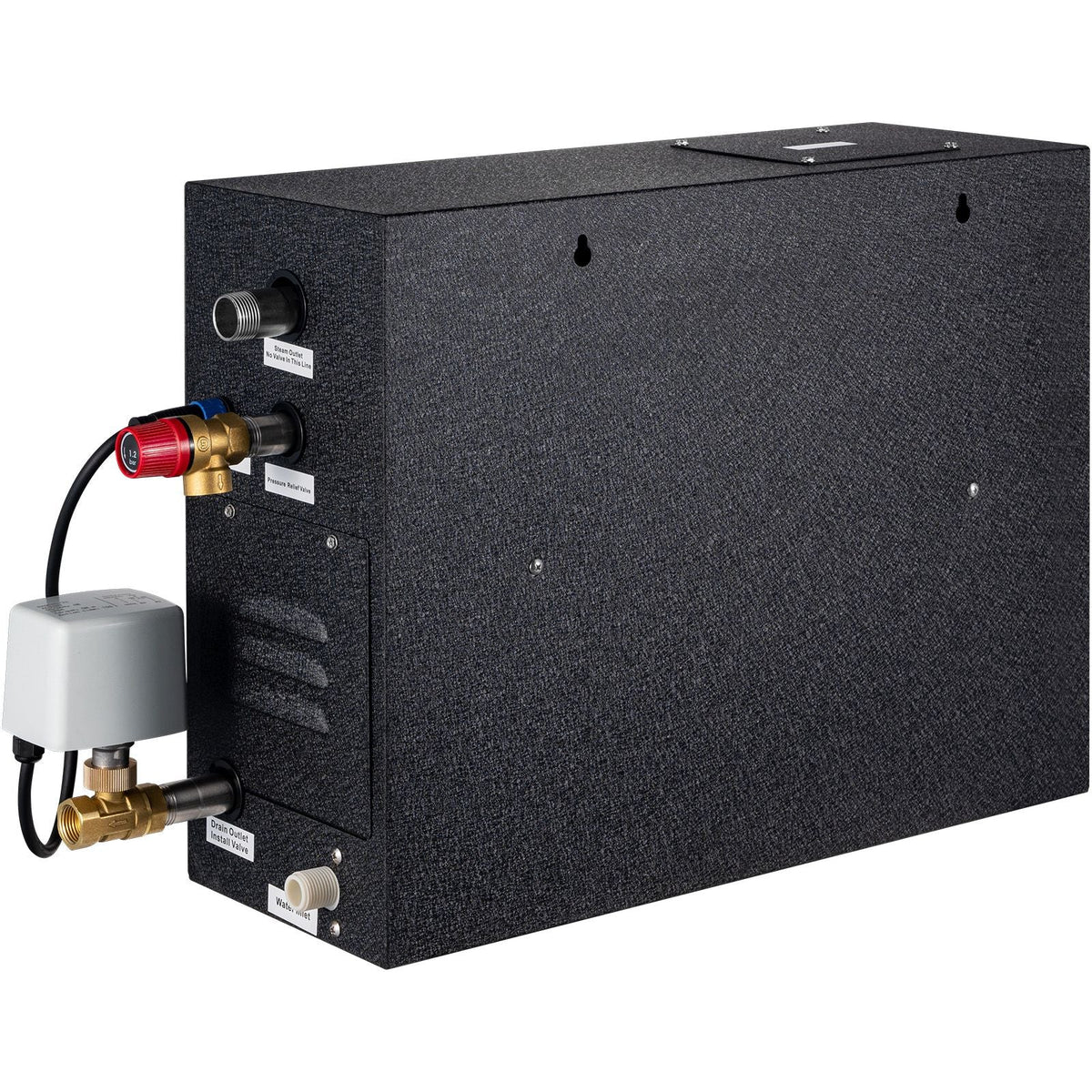 Steam Shower Generator, 15 kW, Segmented Heating & Temperature Customization & 24h Timer Steam Bath Kit, Automatic Drainage Luxury Home Steam Shower System, Acrylic Room Tested to UL Standards