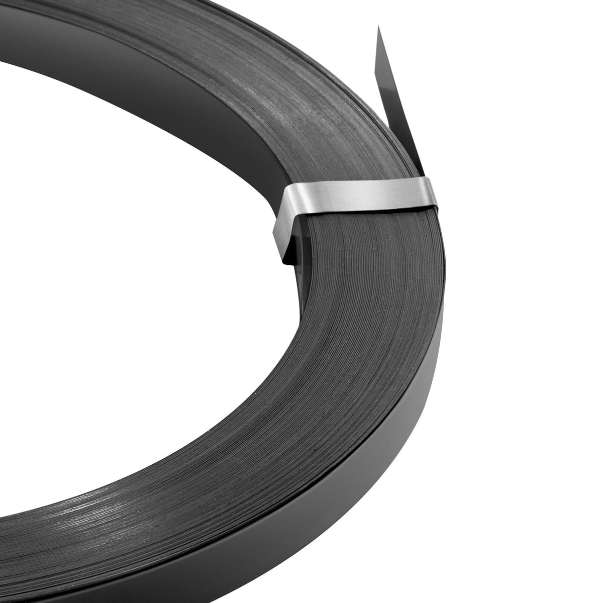 Steel Strapping Coil, 3/4 in x 0.02 in x 300 ft, Metal Strapping Banding Roll Withstands Harsh Environment, 1710 lbs Break Strength, Heavy Duty Banding Pallet Strap Coil for Pallet Packing