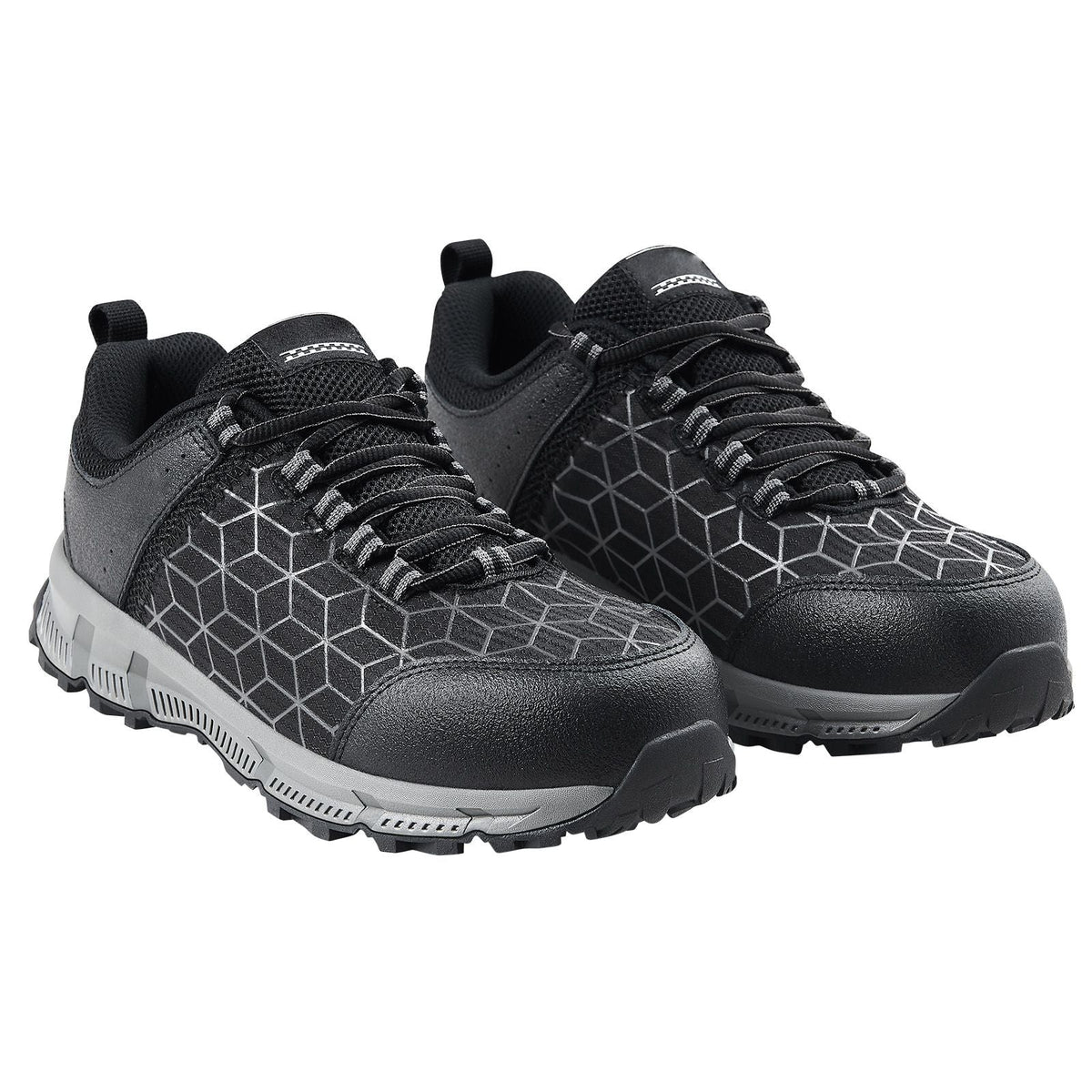 Steel Toe Shoes for Men, US Size 10.5 Wide, Men's Cushion Sport Safety Toe Athletic Work Shoe, Indestructible Safety Sneakers Lightweight,Breathable Industry Construction Work Shoes, Black