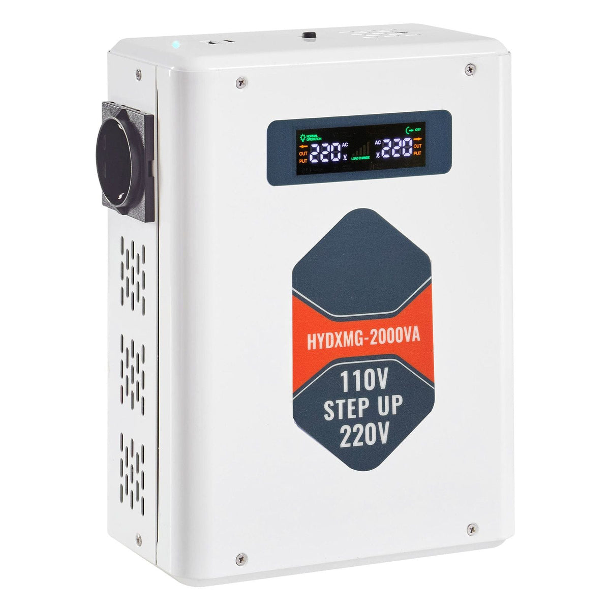 Step Up Voltage Converter, 2000VA, Heavy Duty Voltage Power Converter, 110V to 220V Power Transformer, with 2 EU Outlets, USB Output, LCD Display, Temperature Protection, for 220V Appliances