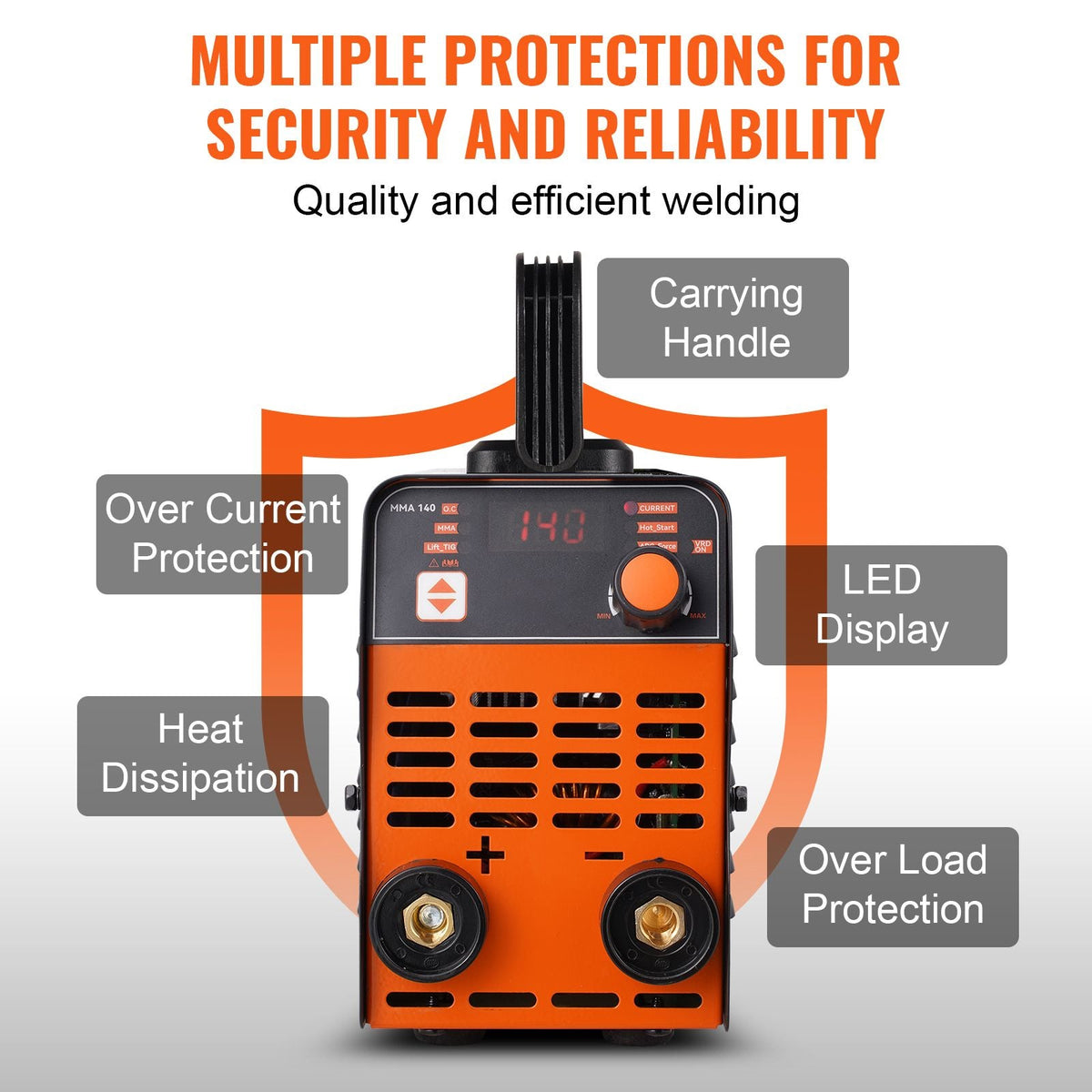 Stick Welder, 140A ARC/Lift TIG 2-IN-1 Welding Machine with IGBT Inverter 110V/220V Portable MMA Welder Machine with Hot Start, Arc force and Anti-Stick