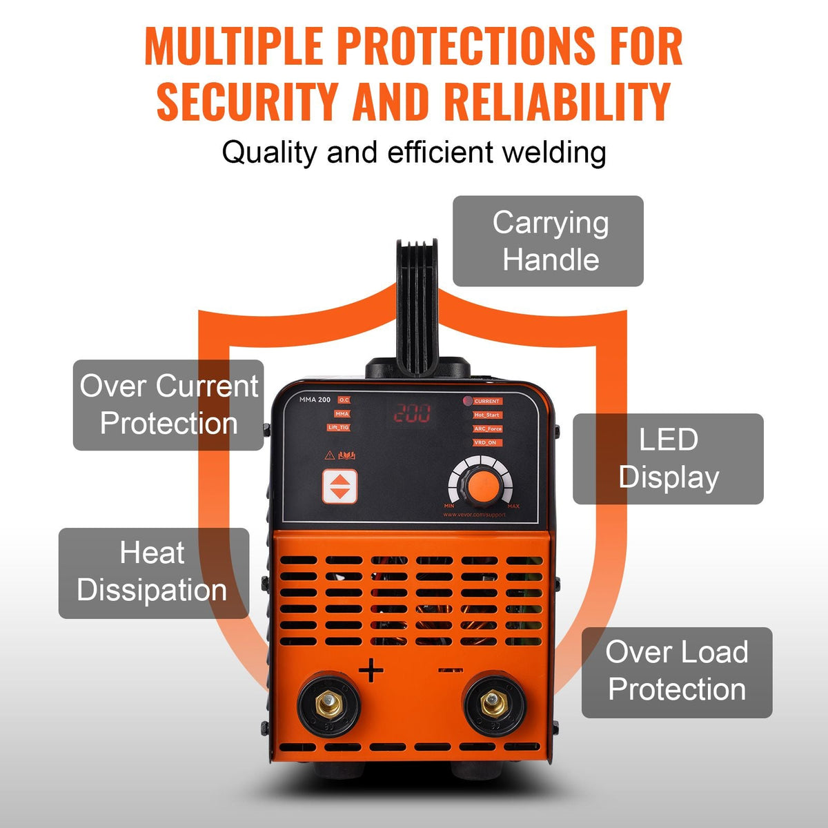 Stick Welder, 200A ARC/Lift TIG 2-IN-1 Welding Machine with IGBT Inverter 110V/220V Portable MMA Welder Machine with Hot Start, Arc force and Anti-Stick