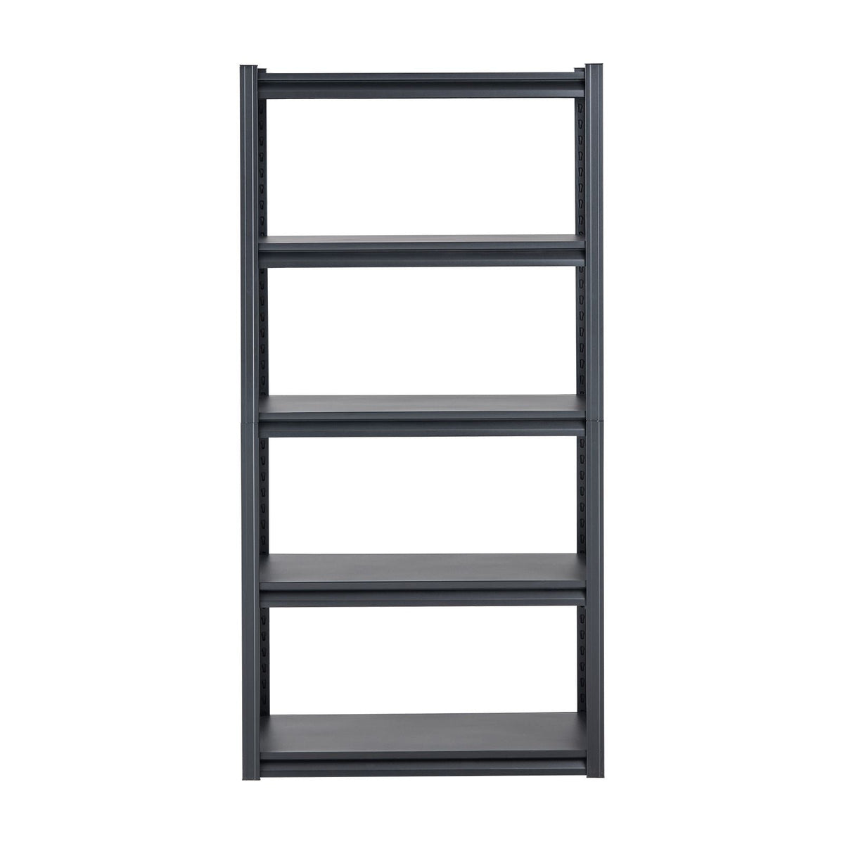 Storage Shelves, 2000 lbs, 5 Tier Garage Storage Shelving, 16" D x 32" W x 63" H Adjustable Metal Shelves for Garage Shelves Utility Rack Shelf, Ideal for Kitchen, Warehouse, Basement, Black