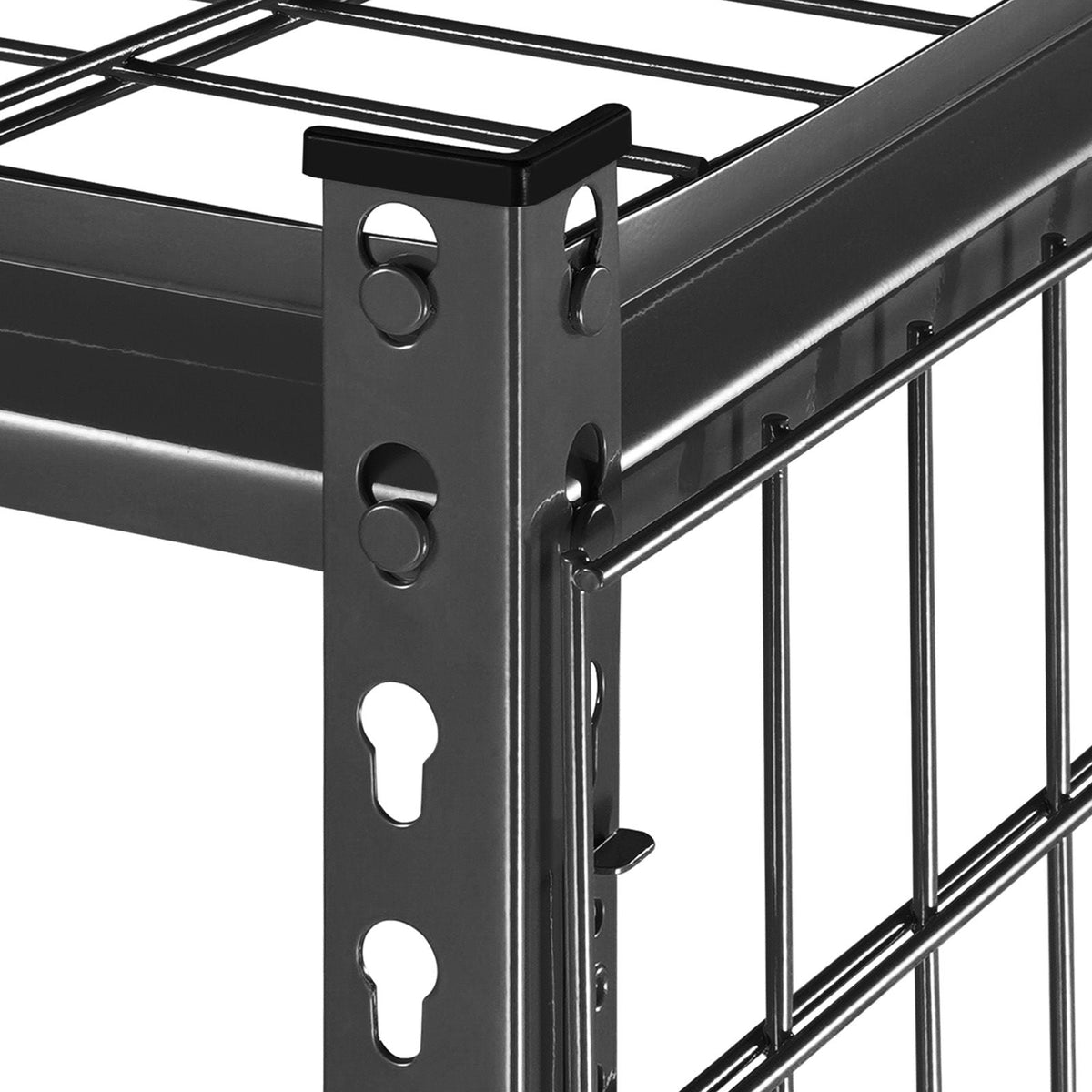 Storage Shelves, 3000 lbs, 5 Tier Heavy Duty Garage Shelving, 24" D x 48" W x 72" H Adjustable Metal Shelves for Industrial Shelving Unit Utility Shelf, for Kitchen, Warehouse, Basement, Black