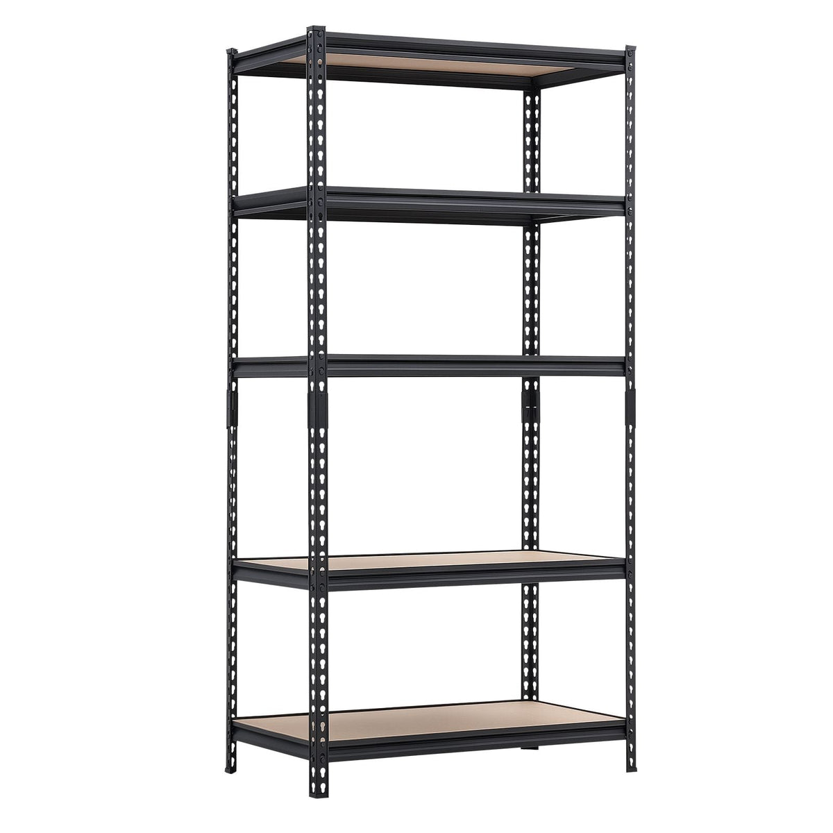 Storage Shelves, 5-Tier Adjustable, 2000 lbs Capacity, Heavy Duty Garage Storage Shelving Unit, Metal Utility Rack Shelf, for Garage Warehouse Basement Kitchen, 36.34" W x 16.34" D x 71.38" H