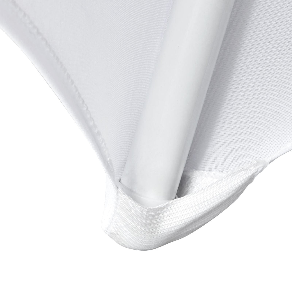 Stretch Spandex Folding Chair Covers, Universal Fitted Chair Cover, Removable Washable Protective Slipcovers, for Wedding, Holiday, Banquet, Party, Celebration, Dining (100PCS White)