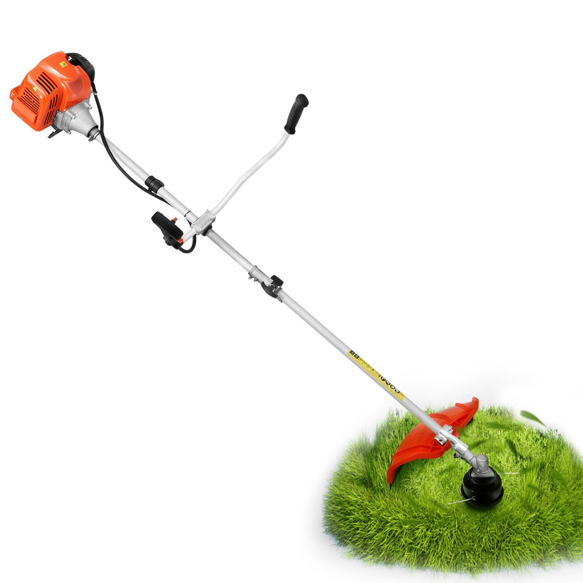 String Trimmer, 42.7CC 2-Stroke, Gas Powered Weed Wacker, 16.9" Cordless Grass Trimmer, Multi-Functional Lawn Edger with Shoulder Strap & 3T Blade, Weed Eater for Quick Grass Cleaning
