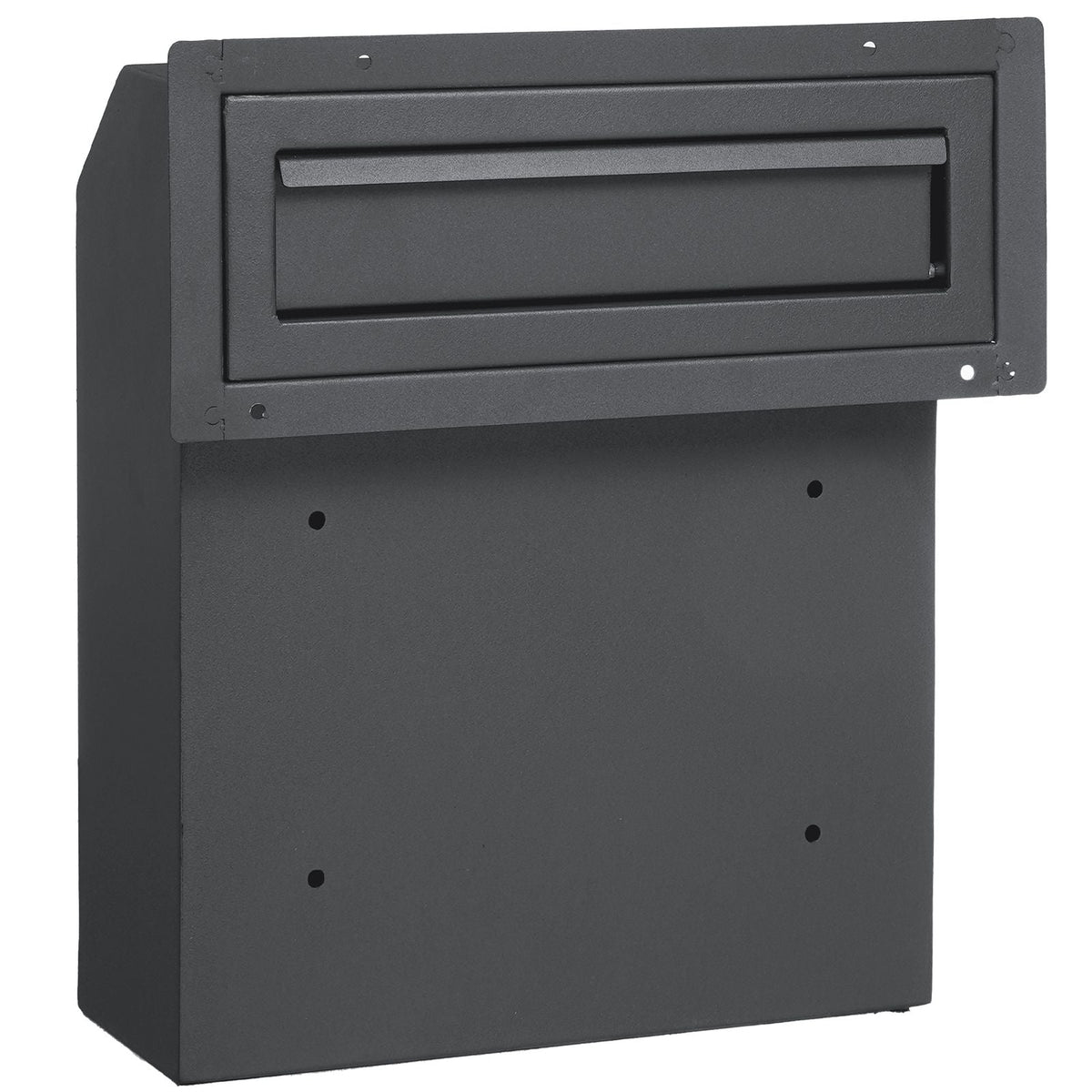 Sturdy Metal Key Locker, Combo Lock, Mountable on Wall, 12'', Charcoal Gray, Ensures Safe Keeping of Mail and Keys