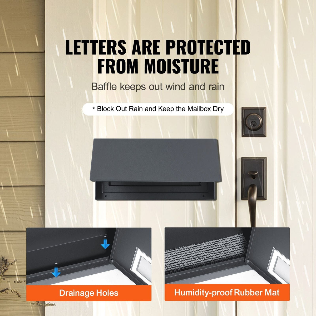 Sturdy Metal Key Locker, Combo Lock, Mountable on Wall, 12'', Charcoal Gray, Ensures Safe Keeping of Mail and Keys
