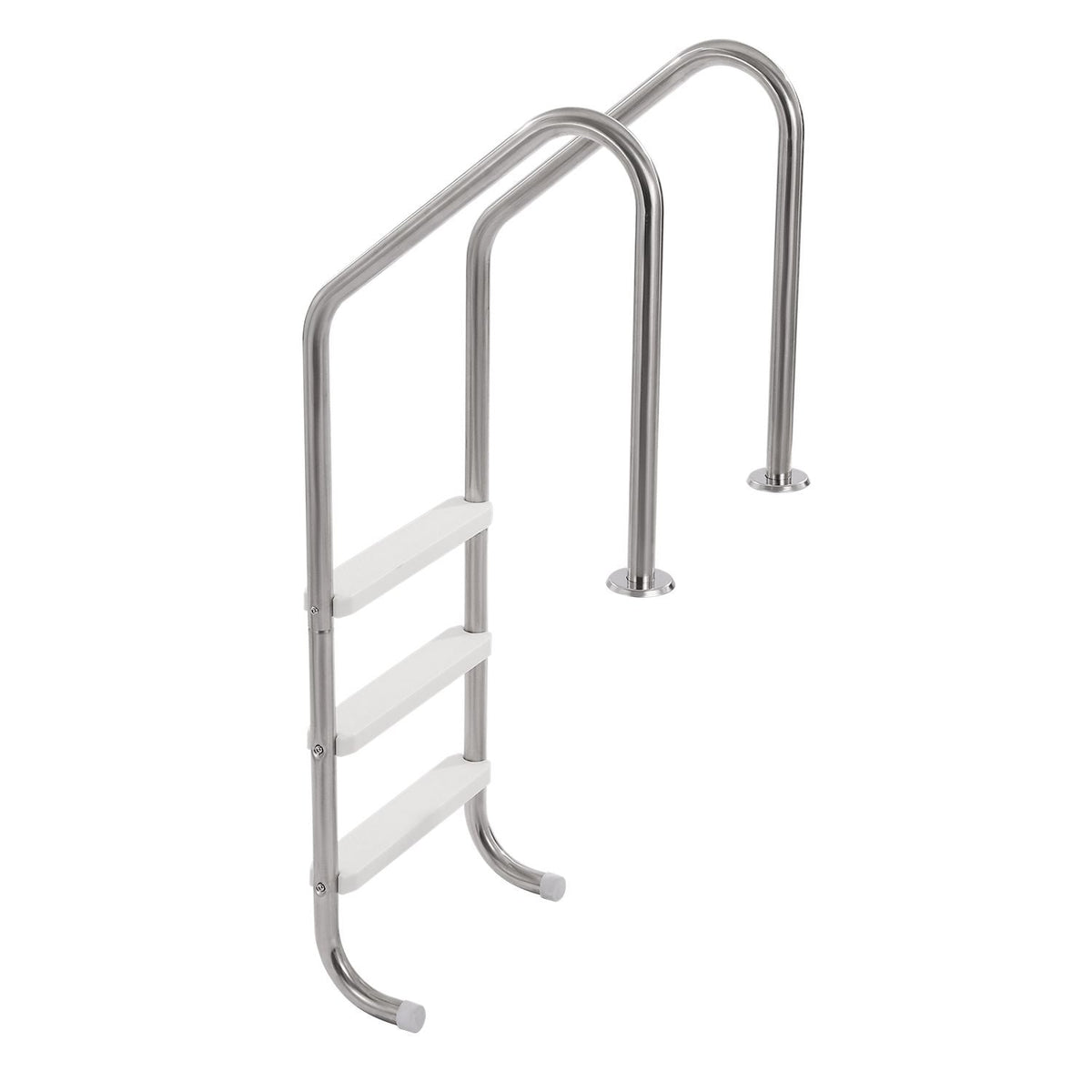 Swimming Pool Ladder, 3-Step Double Handrails Stairs with Non-slip Heavy Duty Steps, Stainless Steel Load Capacity 265 lbs, for 48-54 In Inground Pools of Any Decking Surface Indoor & Outdoor