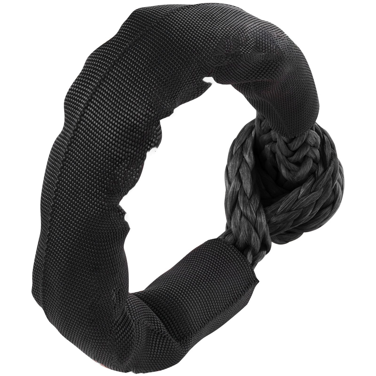 Synthetic Soft Shackle, 1/2" x 22" (2 Pack) 44092 lbs (20 Ton) Breaking Strength Recovery Tow Shackles with Extra 2 Sleeves & Storage Bag for UTV, ATV, Trucks, Jeep, Off-Road Vehicles, Black